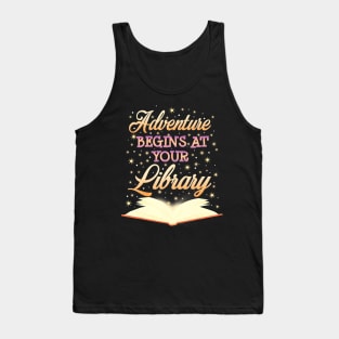 Adventure Begins At Your Library Summer Reading Program 2024 Tank Top